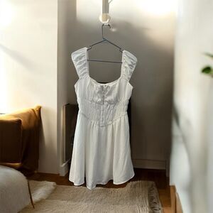 Mixed Threads Women's White Sleeveless Mini Summer Dress Lined Size L NEW W/TAG.